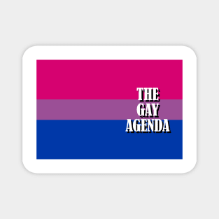 The Gay Agenda - Bisexual Flag Magnet