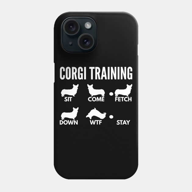 Cogi Training Pembroke Welsh Corgi Tricks Phone Case by DoggyStyles