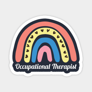 Occupational Therapist Rainbow Tee Magnet