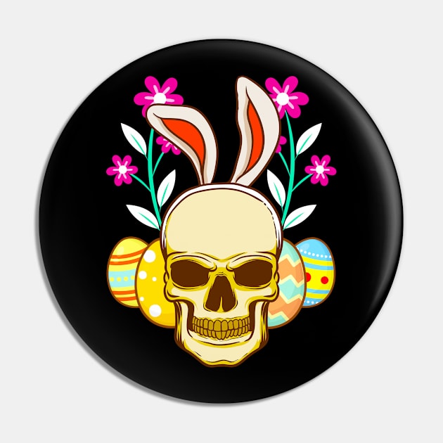 Easter Skull Pin by PixelArt