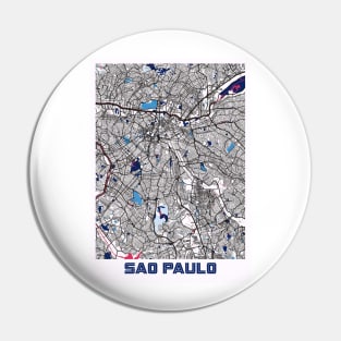 Sao Paulo - Brazil MilkTea City Map Pin