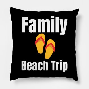 Family Beach Trip Pillow