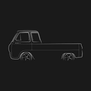 front/profile - Ford Econoline Pickup - stencil, white T-Shirt