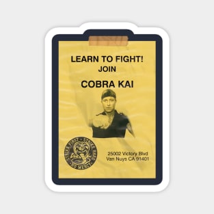 COBRA KAI learn to fight flyer poster Magnet