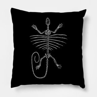 Lizard skeleton Pillow