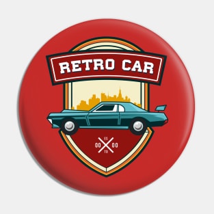 Vintage Retro Car Badge Pin