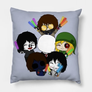 creepyasta boys party Pillow