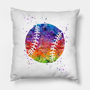 Baseball Ball Watercolor Sports Gifts Pillow