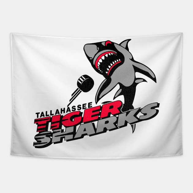 Defunct Tallahassee Tiger Sharks ECHL Hockey 1994 Tapestry by LocalZonly