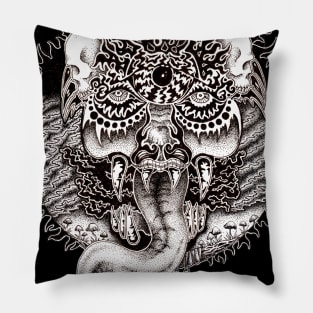 Nightmare Catcher - psychedelic art illustration Pillow