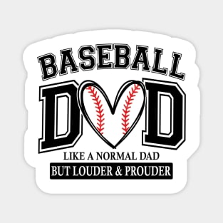 Baseball Dad Like A Normal Dad But Louder And Prouder Magnet