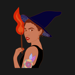 Badass fire witch T-Shirt