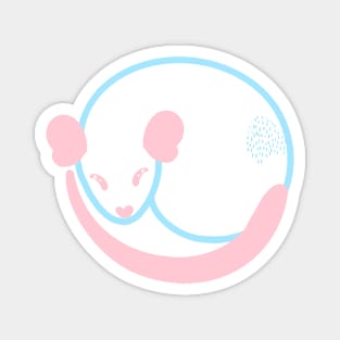 Subtle Trans Pride Rat Magnet