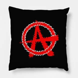 Classic Retro Anarchy Symbol Pillow