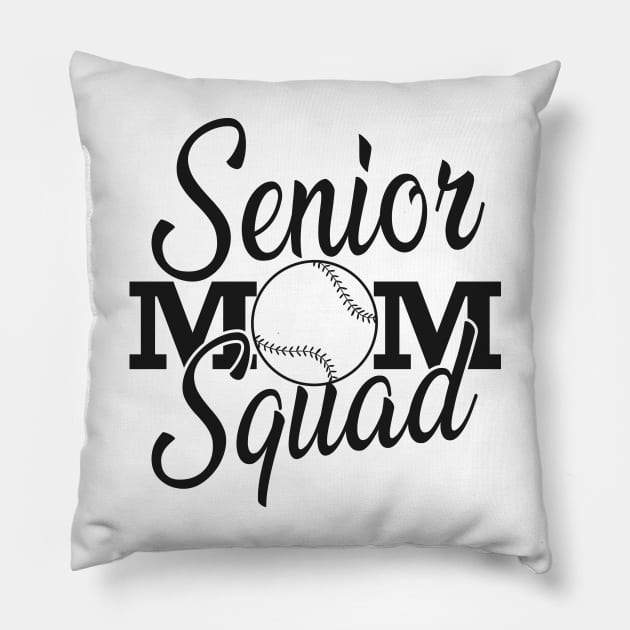 Softball Senior mom squad Pillow by KC Happy Shop