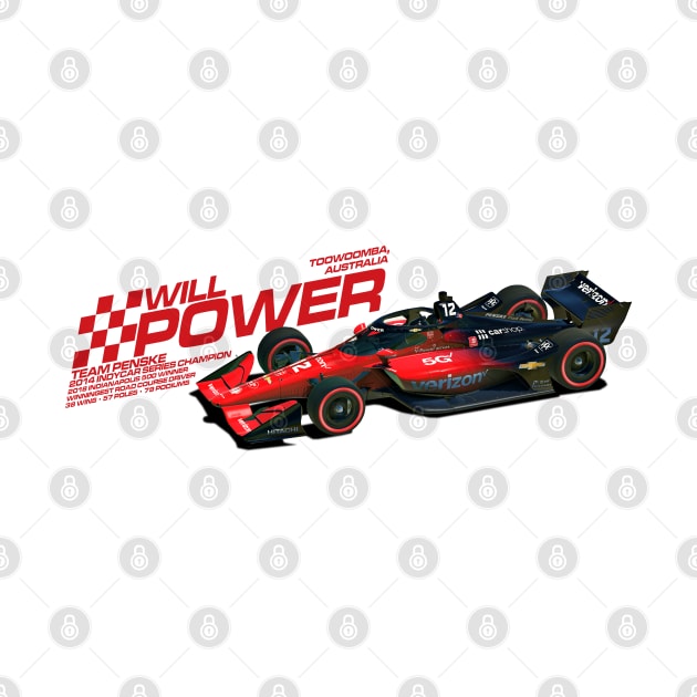 Will Power 2022 (red) by Sway Bar Designs