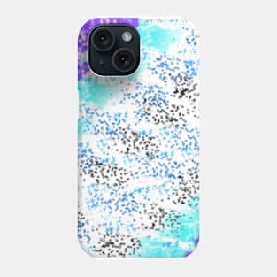 Sponge Print Teal/Purple/Black Phone Case