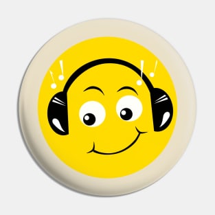 Emoji - DJ face Pin