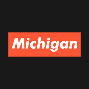 Michigan White Orange T-Shirt