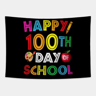 100Th Day Of School Teachers Kids Child Happy 100 Days Tapestry