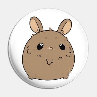 Small round bunny Pin