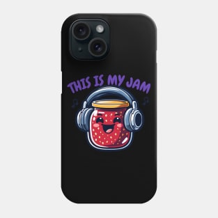 this is my jam with headphones Phone Case