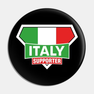 Italy Super Flag Supporter Pin