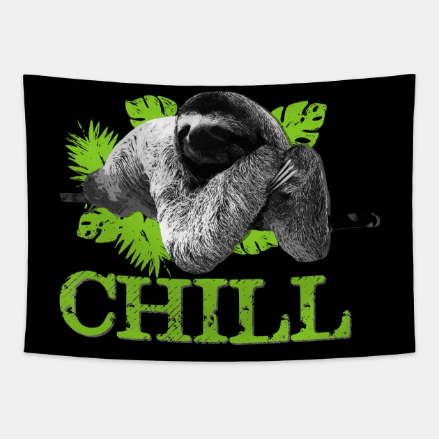 Funny Sloth - Chill Tapestry by Nartissima