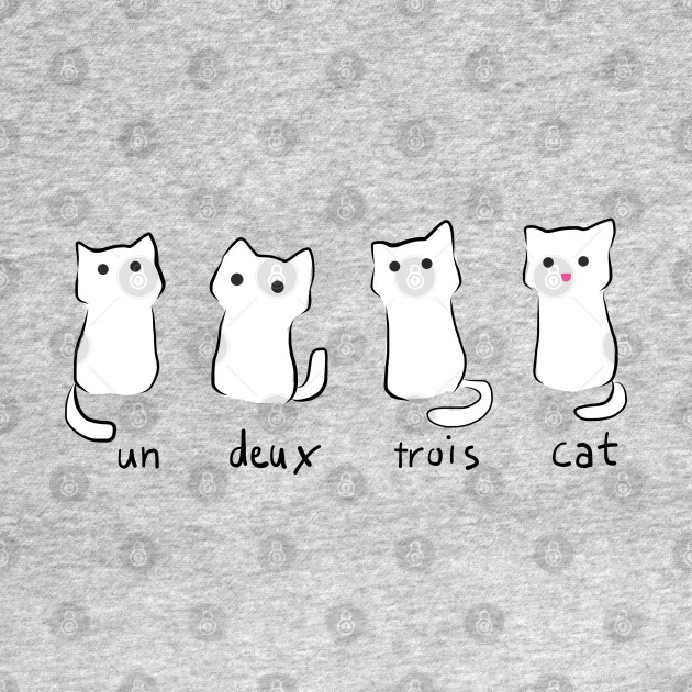 Un Deux Trois Cat Cats T Shirt Teepublic