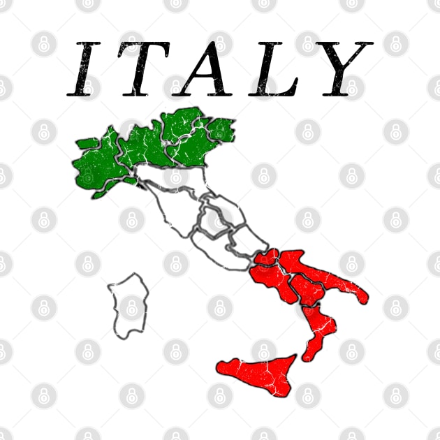 ITALY MAP GRAPHIC DESIGN by MiaMagic