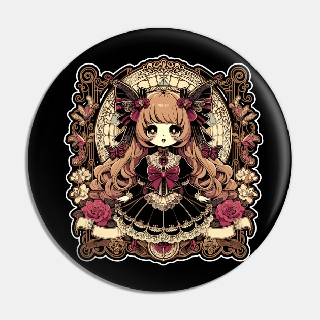 Creepy Gothic Lolita Pin by DesignDinamique