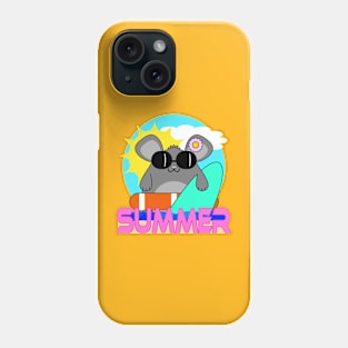 Mouse on vacation Phone Case