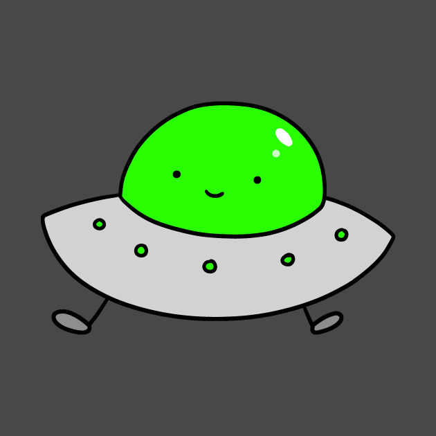 Cute Smiling UFO by saradaboru