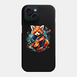 Red Panda Playing Violin Phone Case