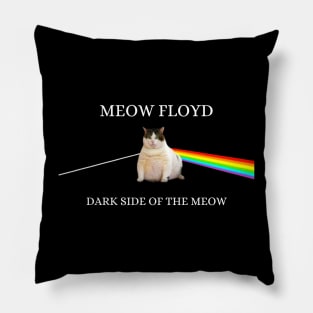 Meow Floyd Parody Style Pillow