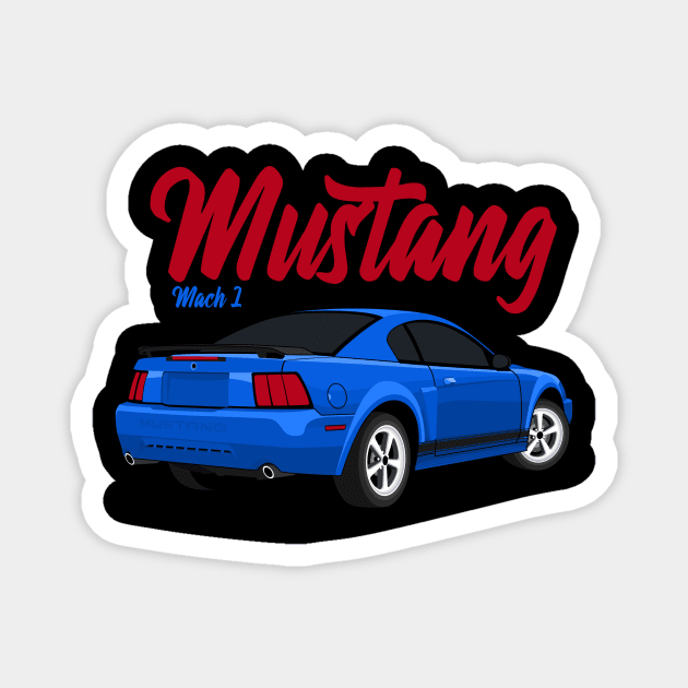 Mach 1 American Muscle Cars Magnet by masjestudio