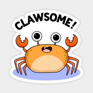 Clawsome Cute Crab Pun Magnet