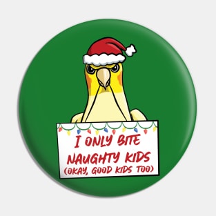 Only Bite Naughty Kids Lutino Cockatiel Pin