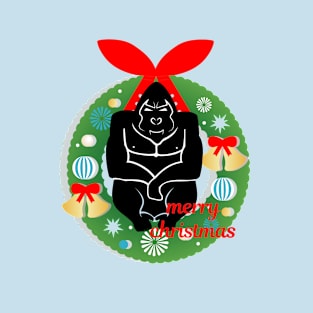 merry christmas gorilla T-Shirt