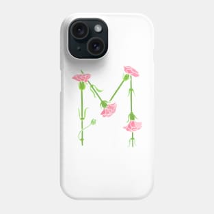 Watercolor Carnation Mu Phone Case