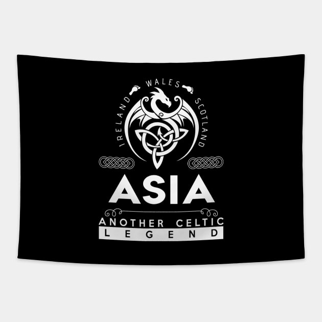 Asia Name T Shirt - Another Celtic Legend Asia Dragon Gift Item Tapestry by harpermargy8920