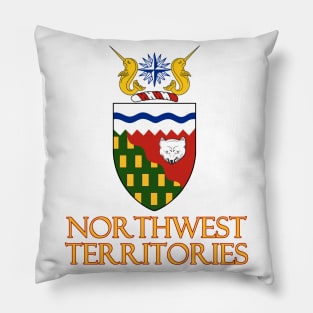 Northwest Territories, Canada - Coat of Arms Design Pillow