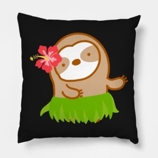 Cute Hawaiian Sloth Pillow