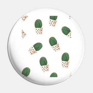 Cacti Heart Print Pin