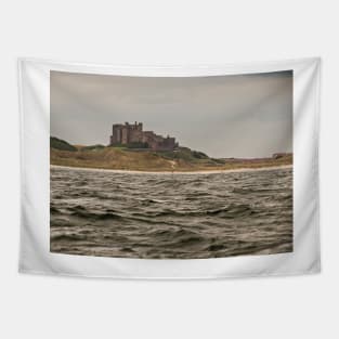 Bamburgh Castle by sea Tapestry