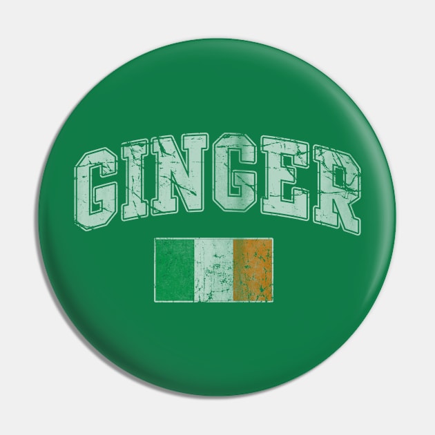 Ginger Irish Flag Ireland St Patricks Day Pin by E