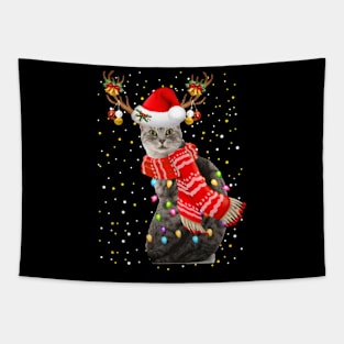 Manx Cat Christmas Tapestry