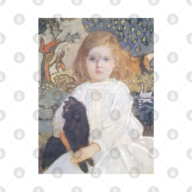 Baba and Billy (portrait of the artist's daughter, Vivian), 1920 by John Duncan by immortalpeaches