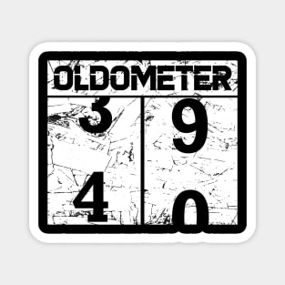 Oldometer 40th birthday Magnet