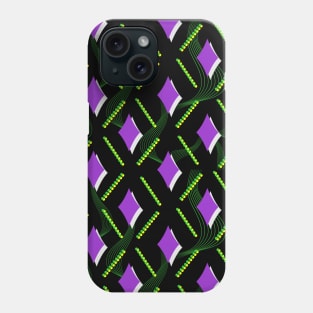 Geometric purple pattern Phone Case